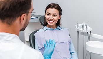 patient learning about treatments that will work best for her