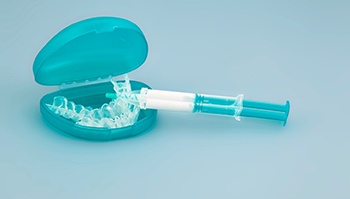 whitening kit representing the cost of teeth whitening in Brick